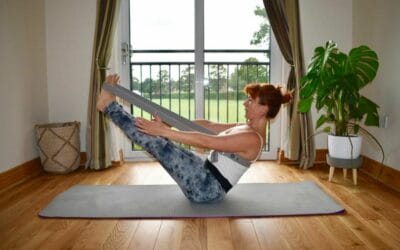 Boat Pose with with Align Yoga Strap