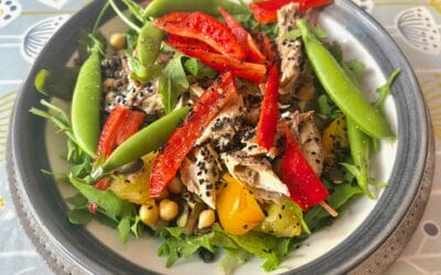 Nutrient-Packed Summer Salad with Mackerel and Chickpeas