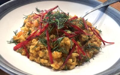 Red Lentil Dhal with Cauliflower